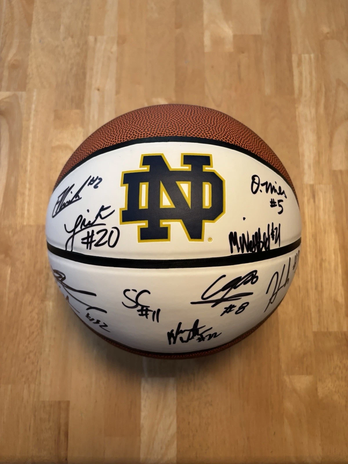 NOTRE DAME FIGHTING IRISH 2024 2025 WOMENS TEAM SIGNED AUTOGRAPH BASKETBALL READ