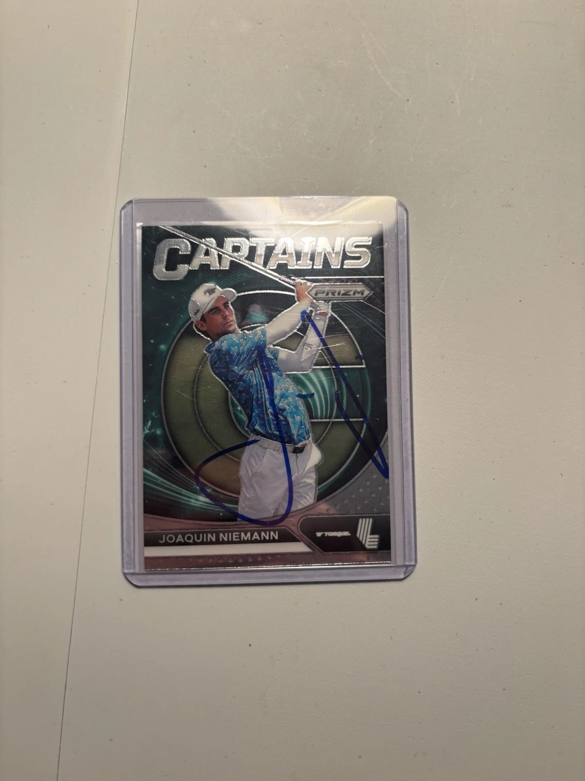 Joaquin Niemann Signed 2024 Panini Prizm Trading Card (71) LIV Golf Torq