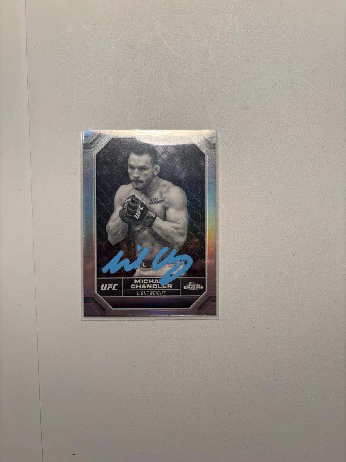 Michael Chandler  2024 Topps Chrome UFC Refractor On Card Auto