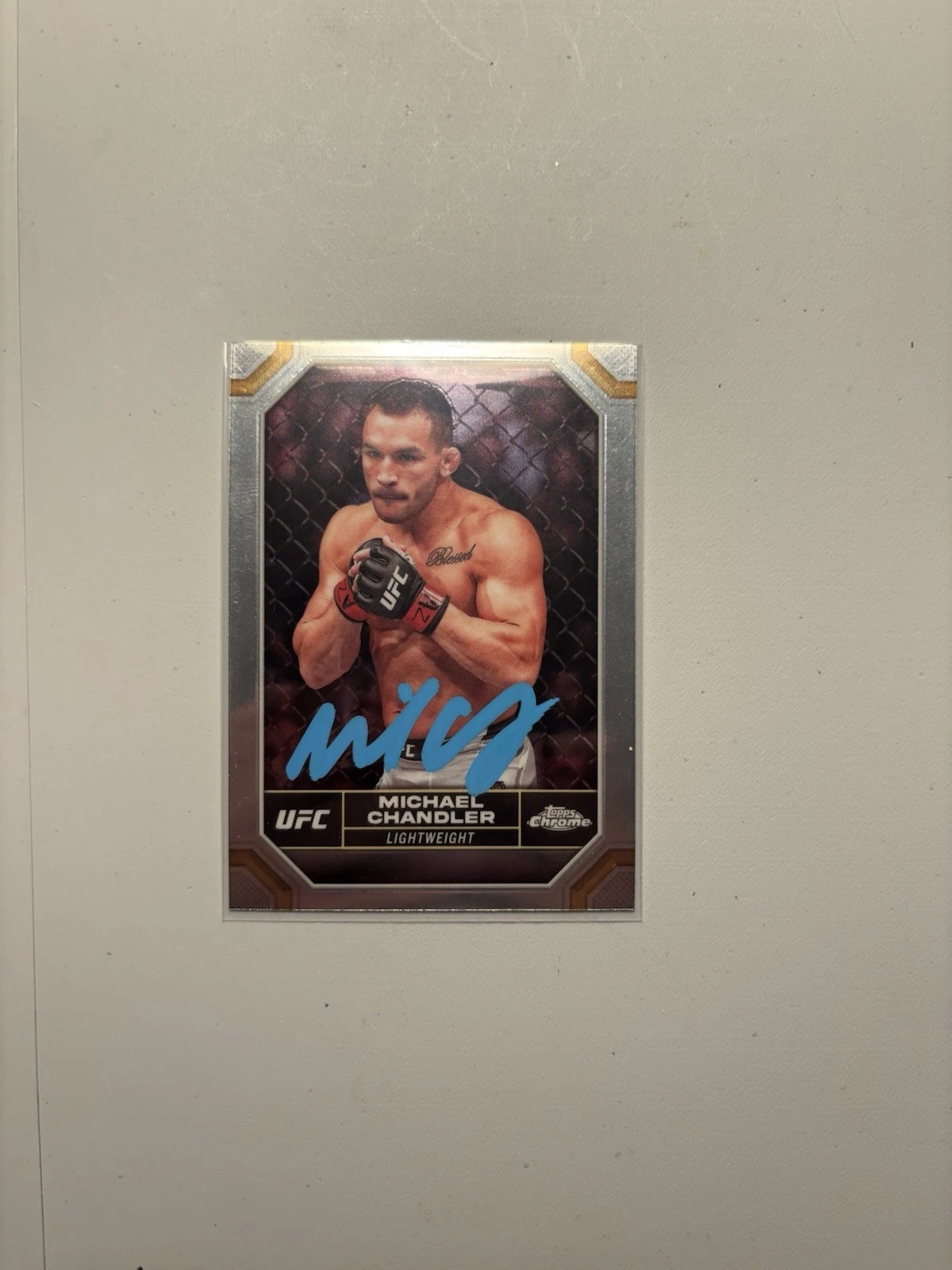 Michael Chandler  2024 Topps Chrome UFC Refractor On Card Auto