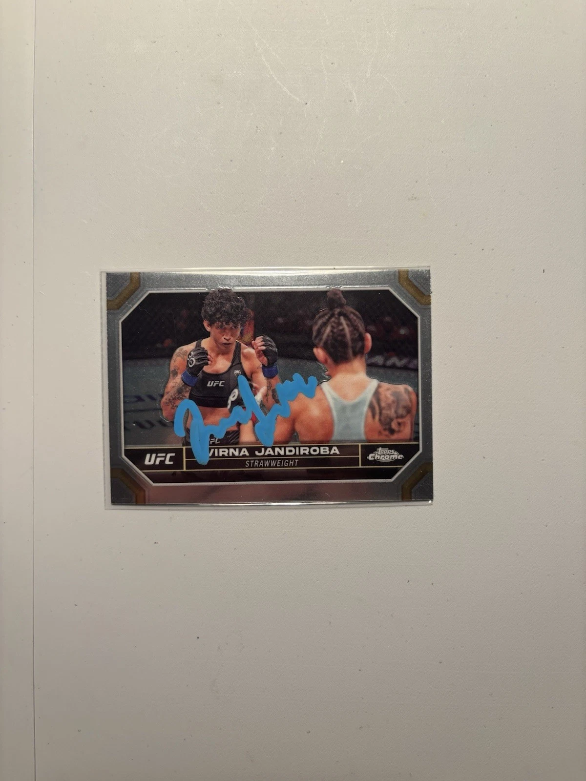 Virna Jandiroba Signed 2024 Topps Chrome UFC Base Card Autograph RARE #194