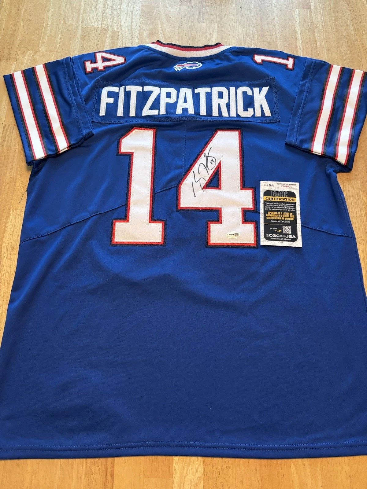 Ryan Fitzpatrick Signed Autographed Buffalo Bills Jersey Football JSA COA