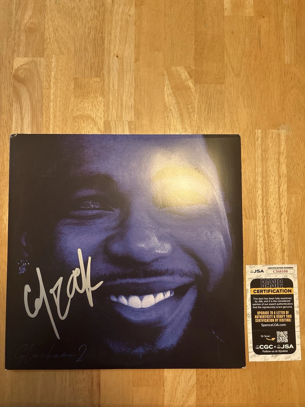 Key Glock Rapper Autographed Glockoma 2 Vinyl Deluxe Let’s Go JSA COA