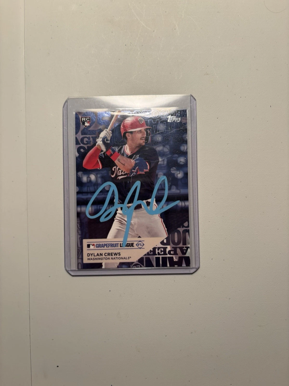 Dylan Crews Signed 2025 Topps Series One Baseball Grapefruit League Insert RC
