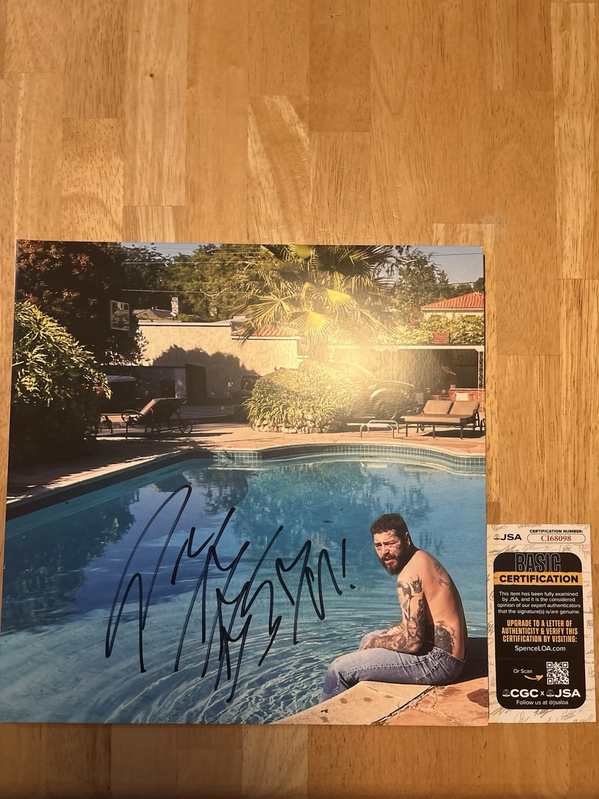 POST MALONE Signed Autographed AUSTIN Vinyl LP Album Texas Tea JSA COA