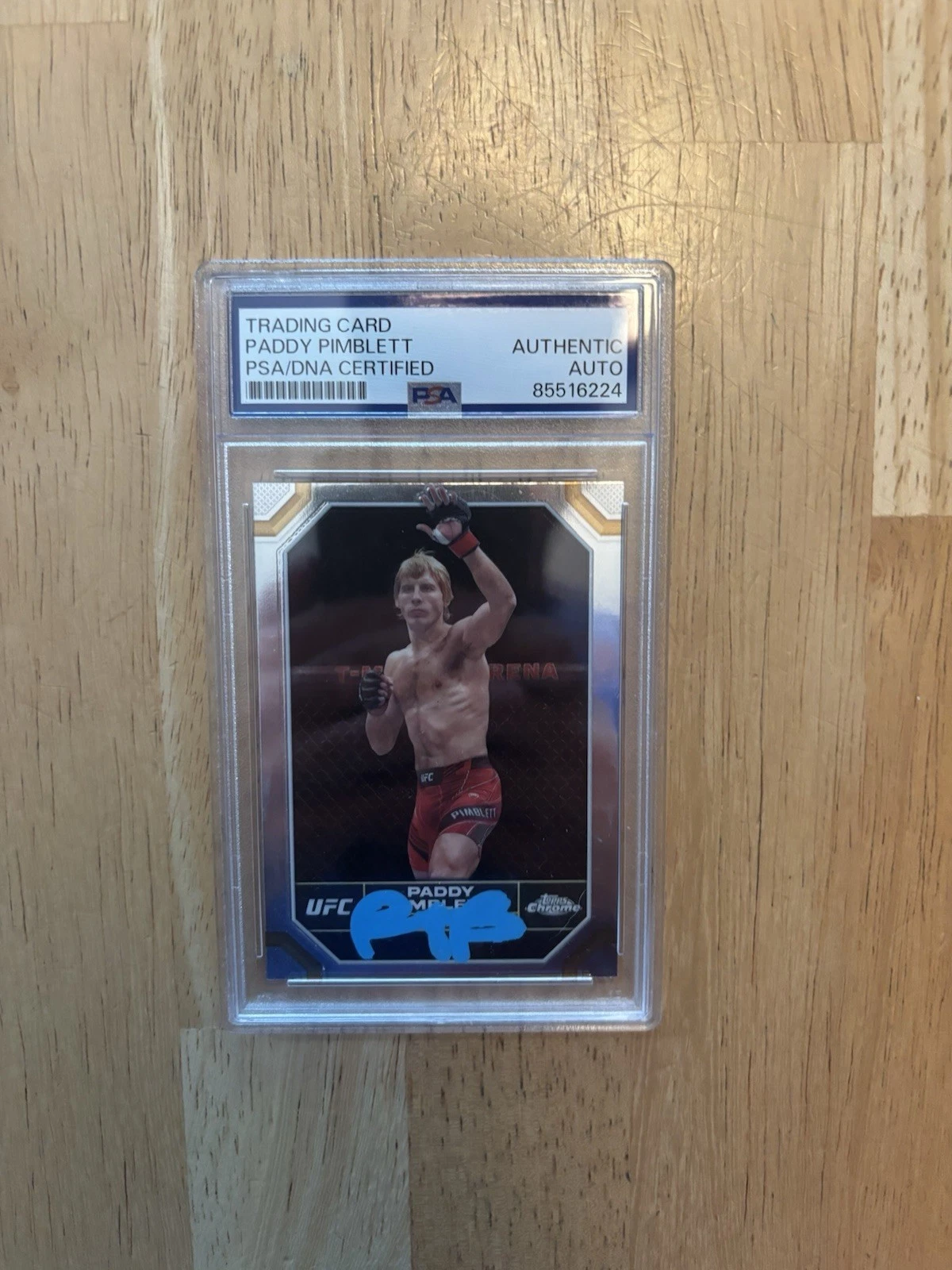 2024 Topps Chrome UFC Paddy “ The Baddy” Pimblett Auto. Psa DNA. #151