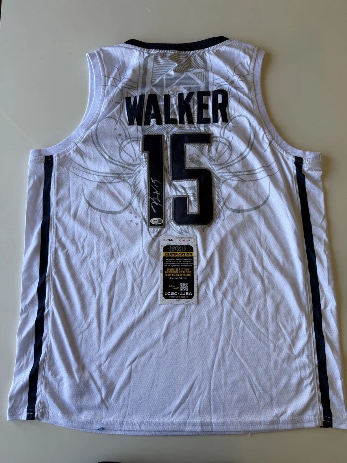 Kemba Walker UConn Huskies Autographed Jersey Hornets Star JSA COA