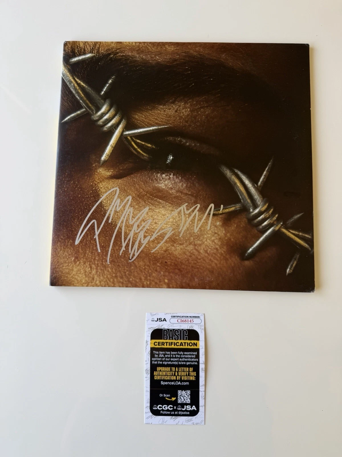 Post Malone Rapper Autographed beerbongs & bentleys Vinyl Record LP JSA COA