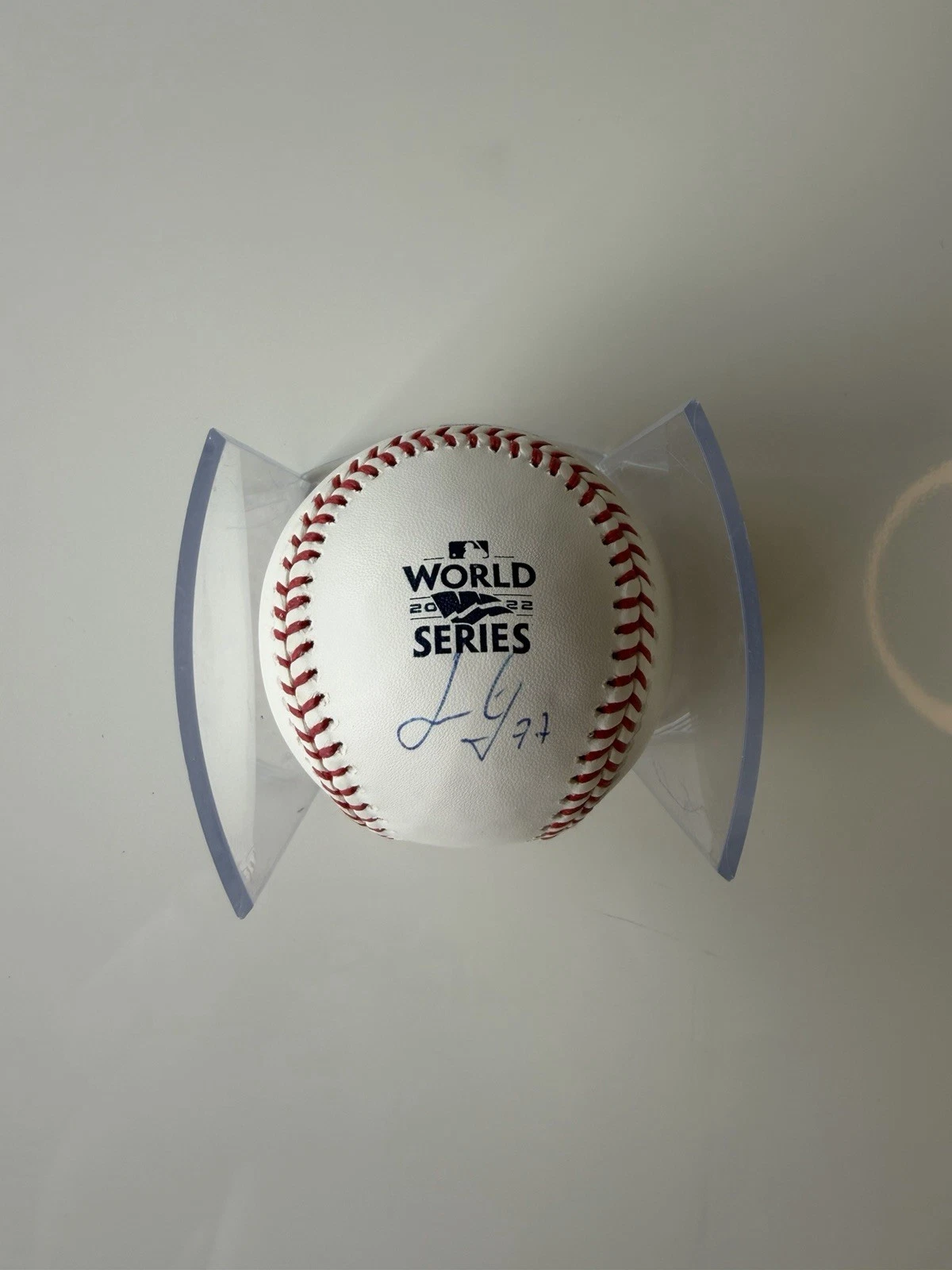 Luis Garcia Houston Astors Autographed 2022 World Series Baseball JSA COA￼