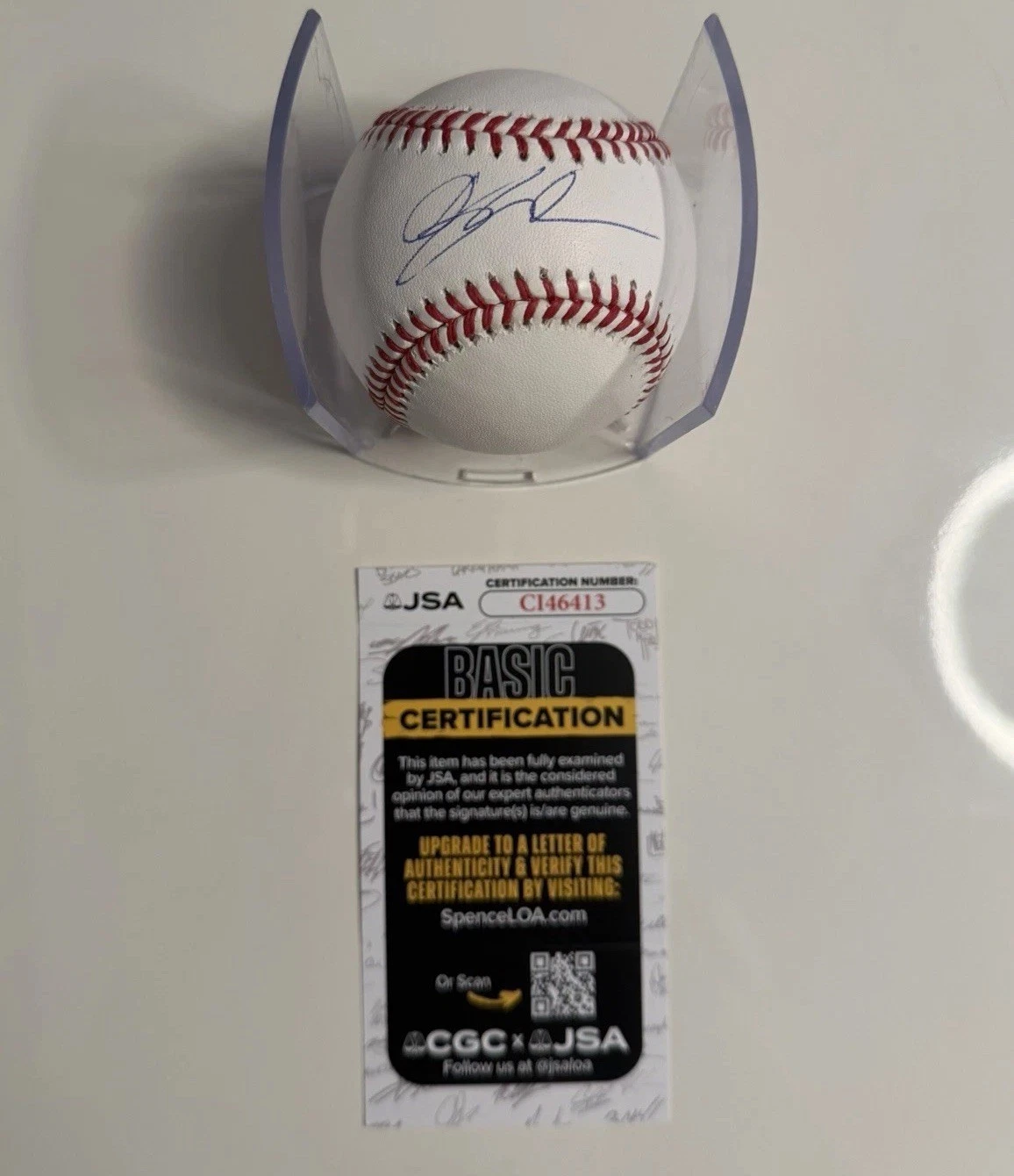 Dylan Crews Washington Nationals Autographed Baseball LSU Star JSA COA