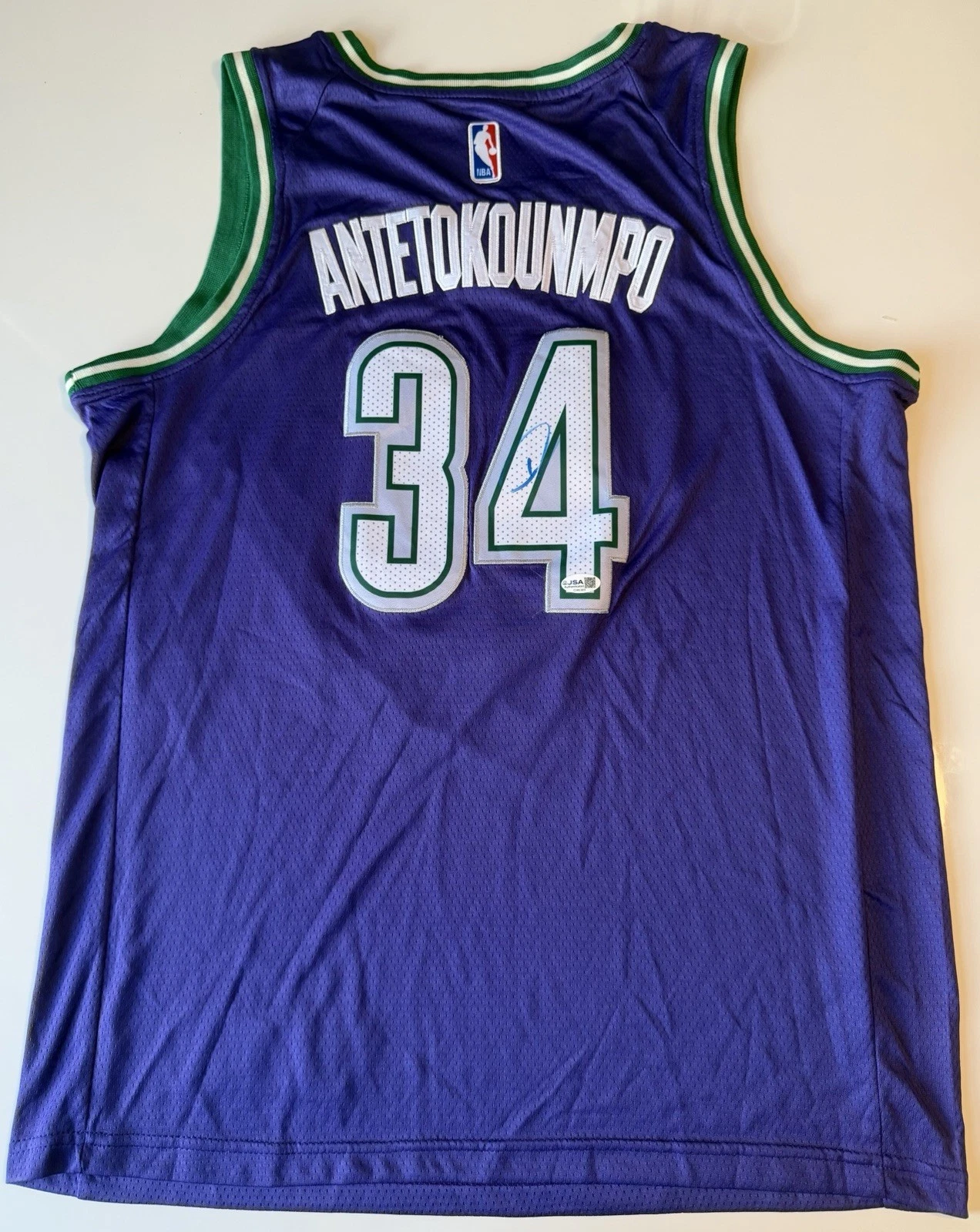Giannis Antetokounmpo Milwaukee Bucks Autographed Jersey JSA COA