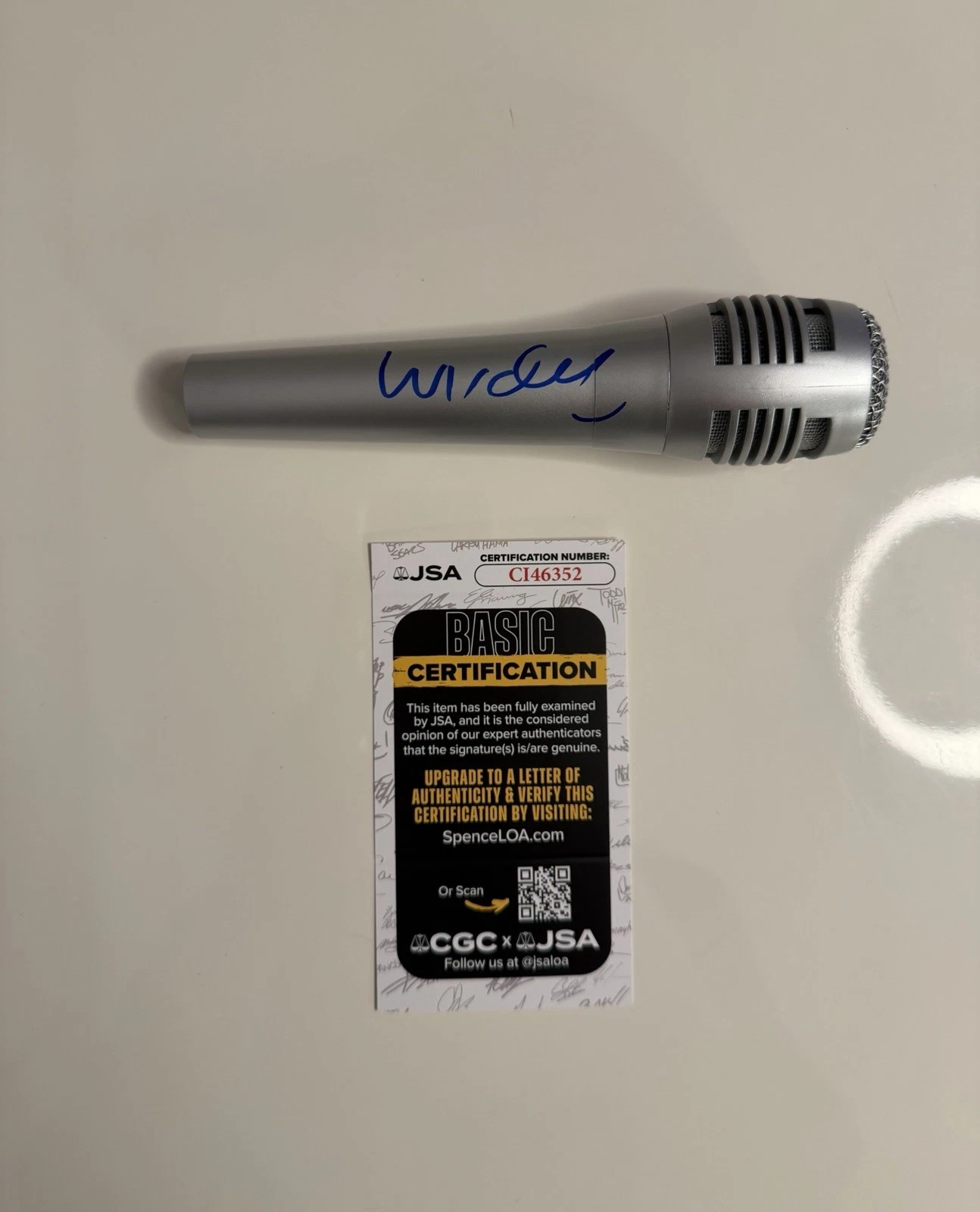 Wyclef Jean Autographed Microphone Fugees JSA COA