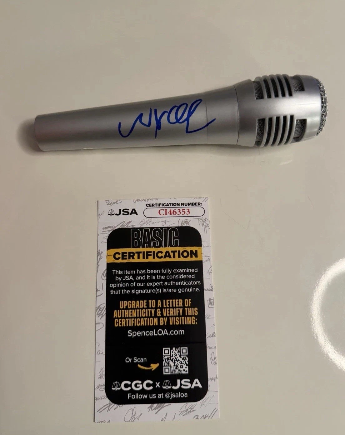 Wyclef Jean Autographed Microphone Fugees JSA COA