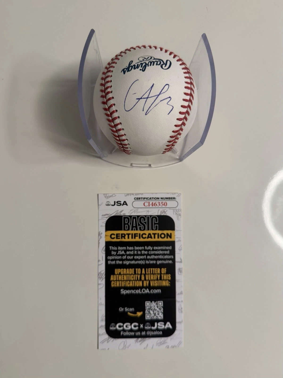 Francisco Álvarez New York Mets Autographed Baseball JSA COA