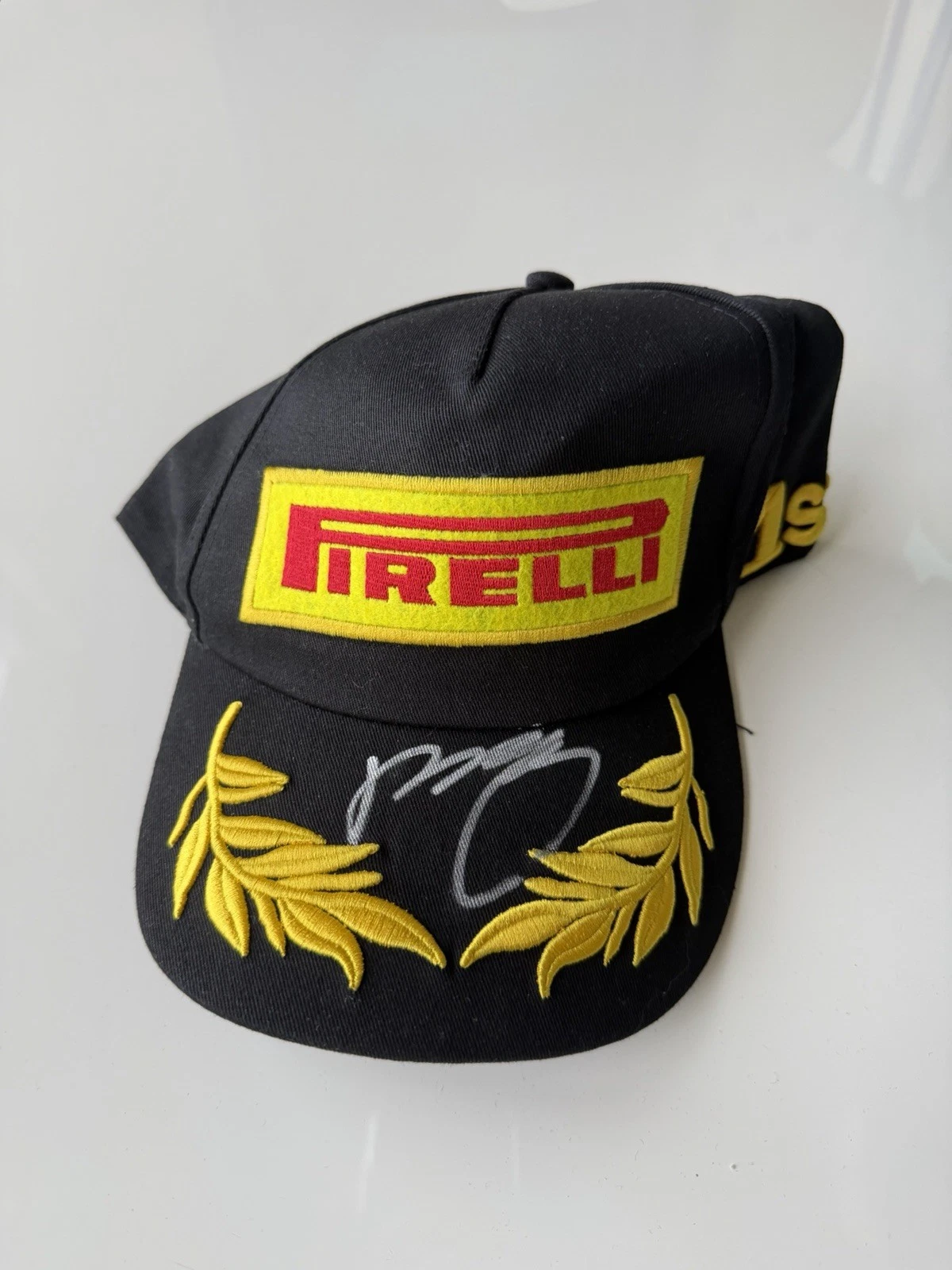 Zhou Guanyu Autographed Pirelli Hat Alfa Romeo Formula 1 JSA COA
