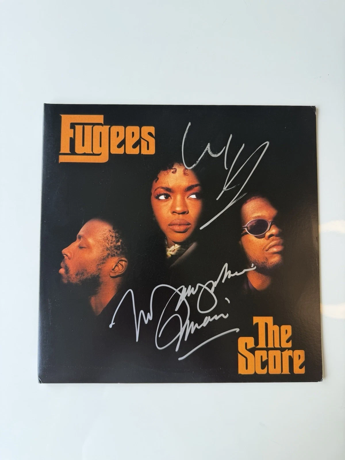 Lauryn Hill & Wyclef Jean Autographed The Score Vinyl Album Fugees Beckett￼