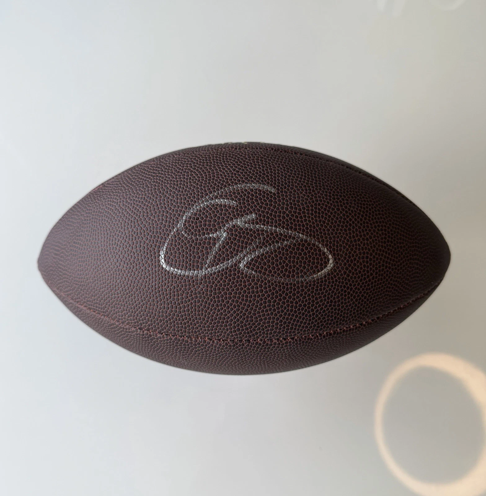 Odell Beckham Jr New York Giants Autographed Wilson NFL Football Beckett BAS COA