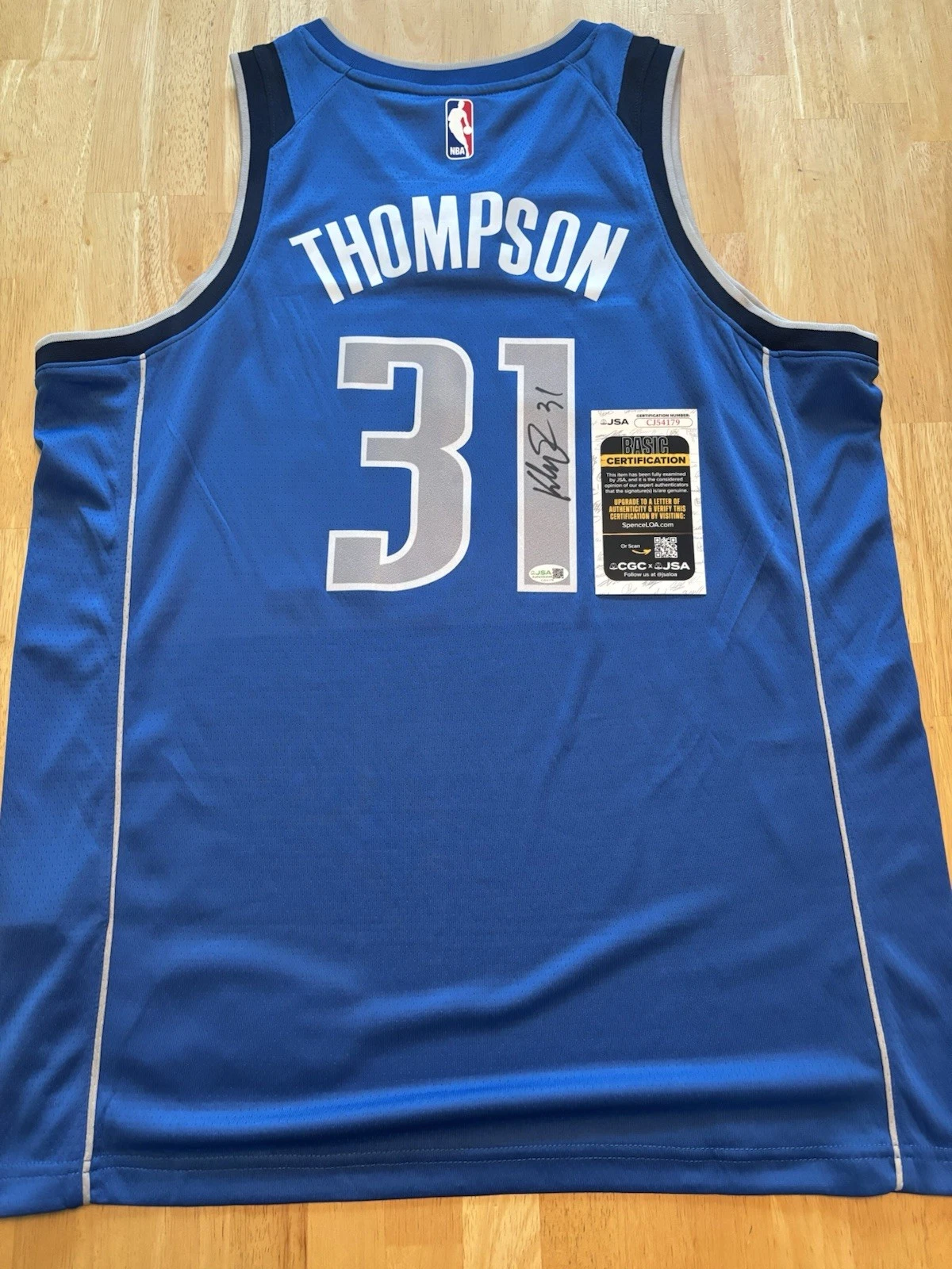 Klay Thompson Signed Autographed  Dallas Mavericks Jersey Jsa Coa