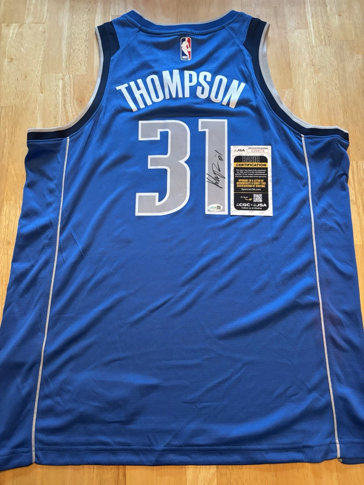 Klay Thompson Signed Autographed  Dallas Mavericks Jersey Jsa Coa