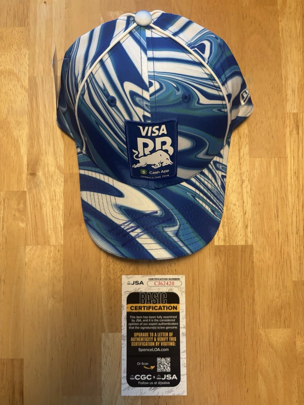 Liam Lawson Signed Authentic Hat RB Visa Cash App Red Bull F1 Formula 1 JSA COA