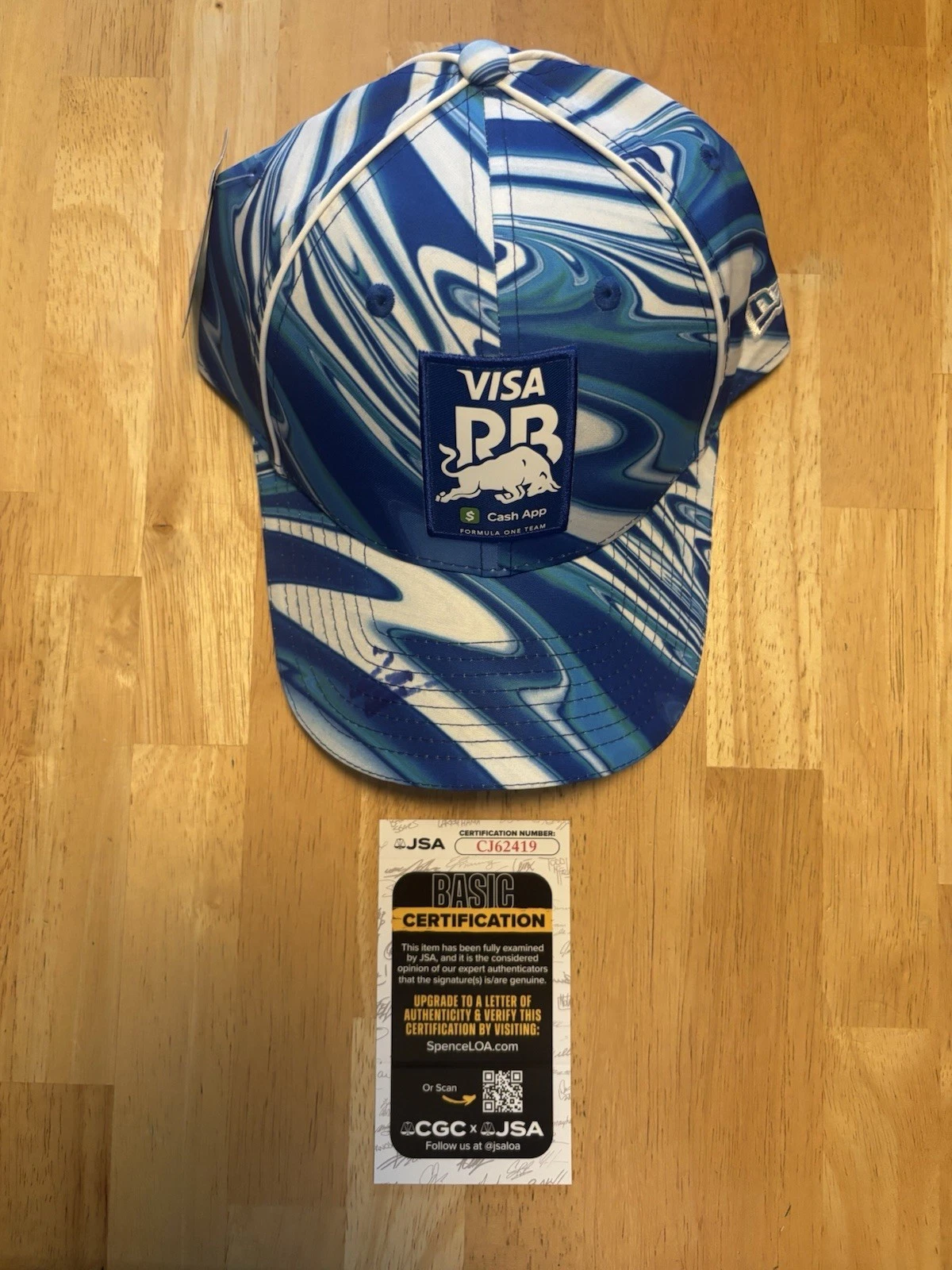 Liam Lawson Signed Authentic Hat RB Visa Cash App Red Bull F1 Formula 1 JSA COA