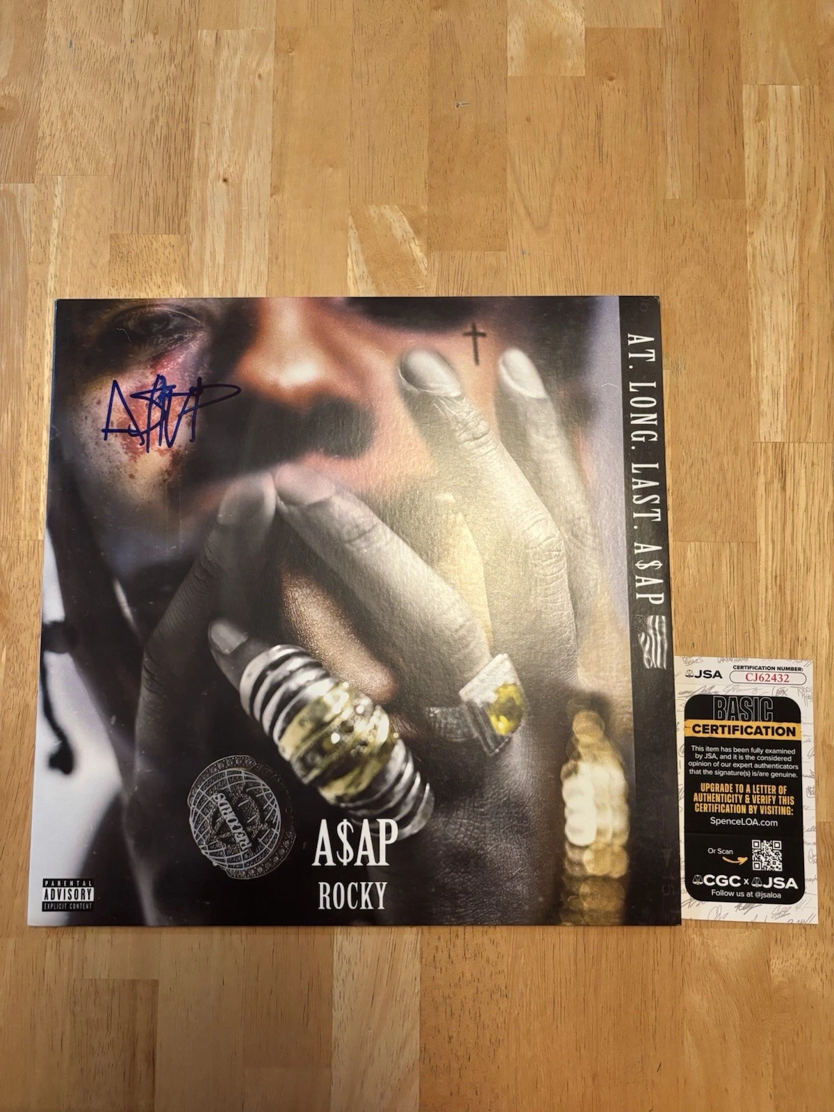 ASAP Rocky Autographed/Signed At Long Live A$AP Vinyl JSA COA Rihanna Ferg
