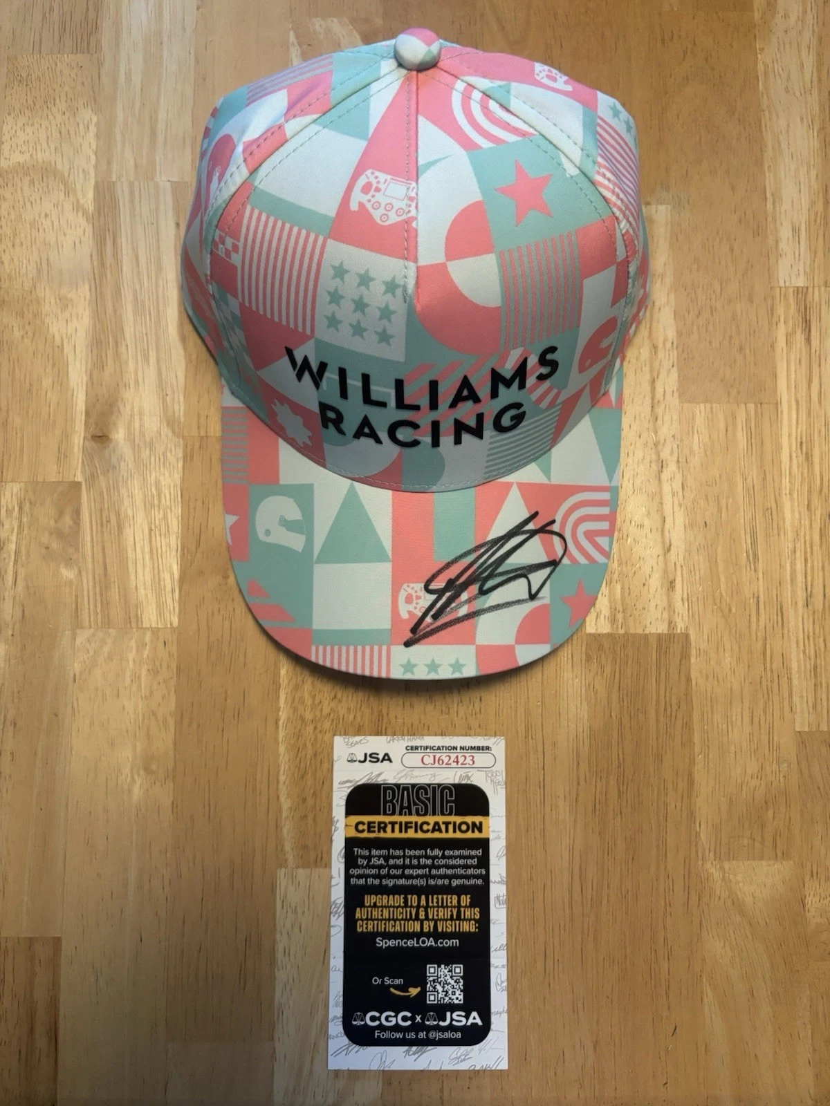 Alex Albon Signed Autographed Official F1 Williams Racing Hat. JSA Coa