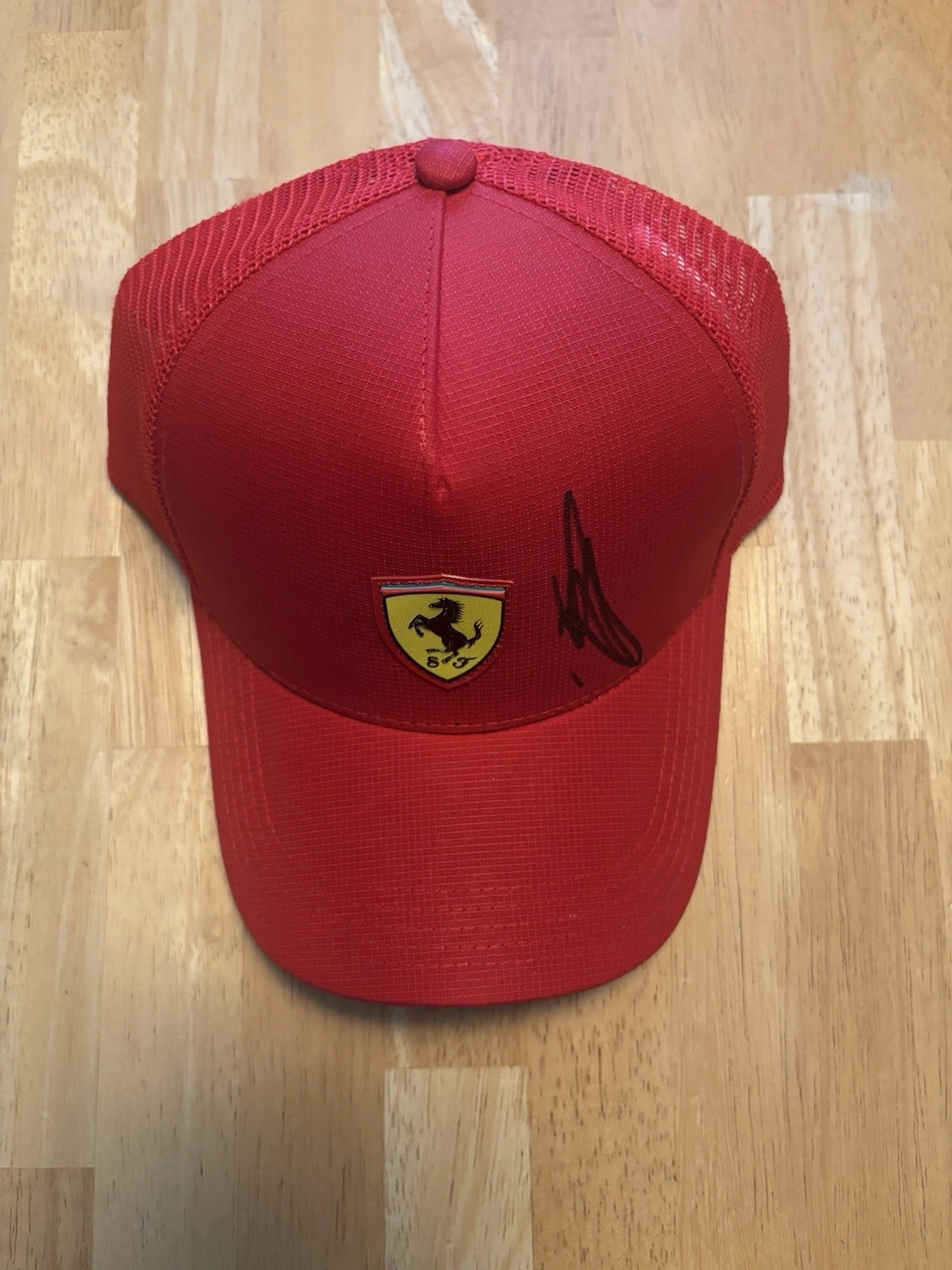 Charles Leclerc Ferrari Autographed F1 Formula Authentic Hat Star Beckett BAS