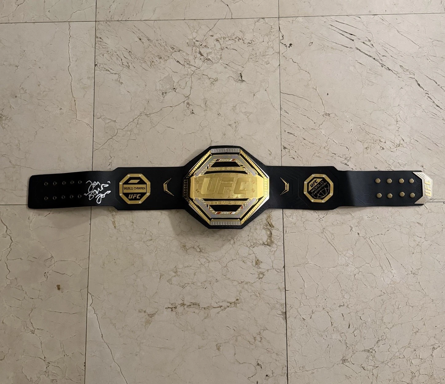 Jon Jones UFC Fighter Autographed Championship Belt Bones Rare Champ JSA COA