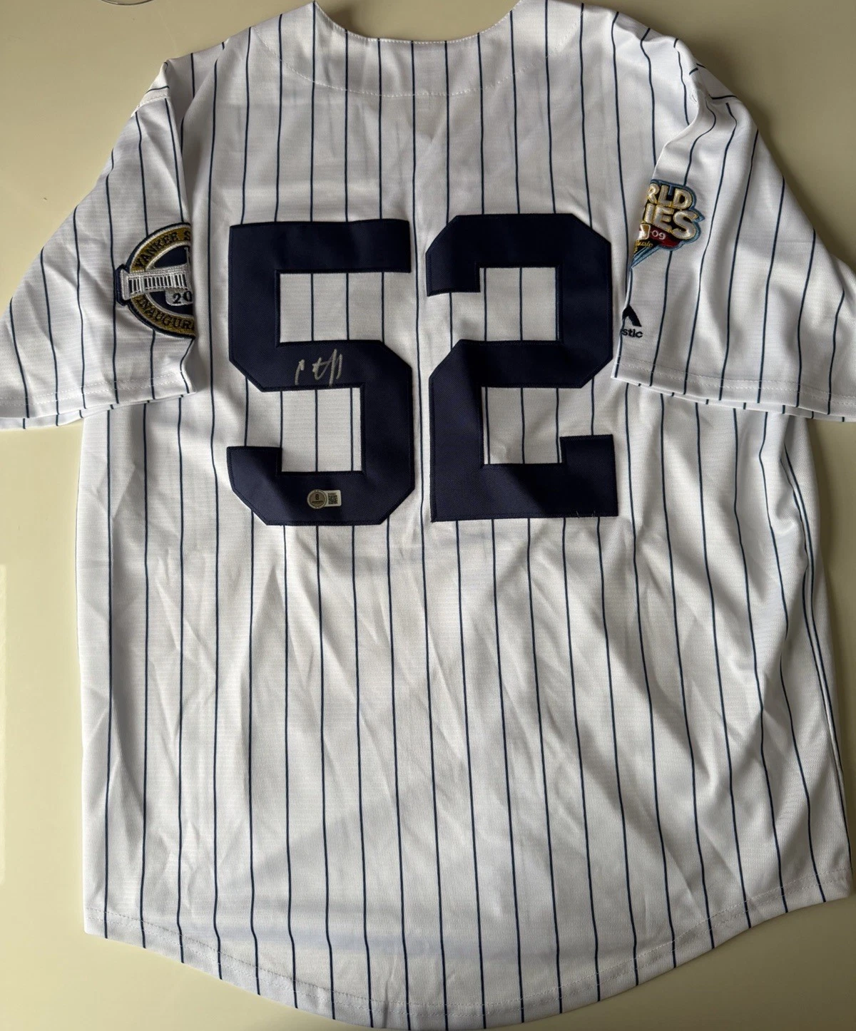 CC Sabathia New York Yankees Autographed Jersey 2009 World Series Jersey Beckett