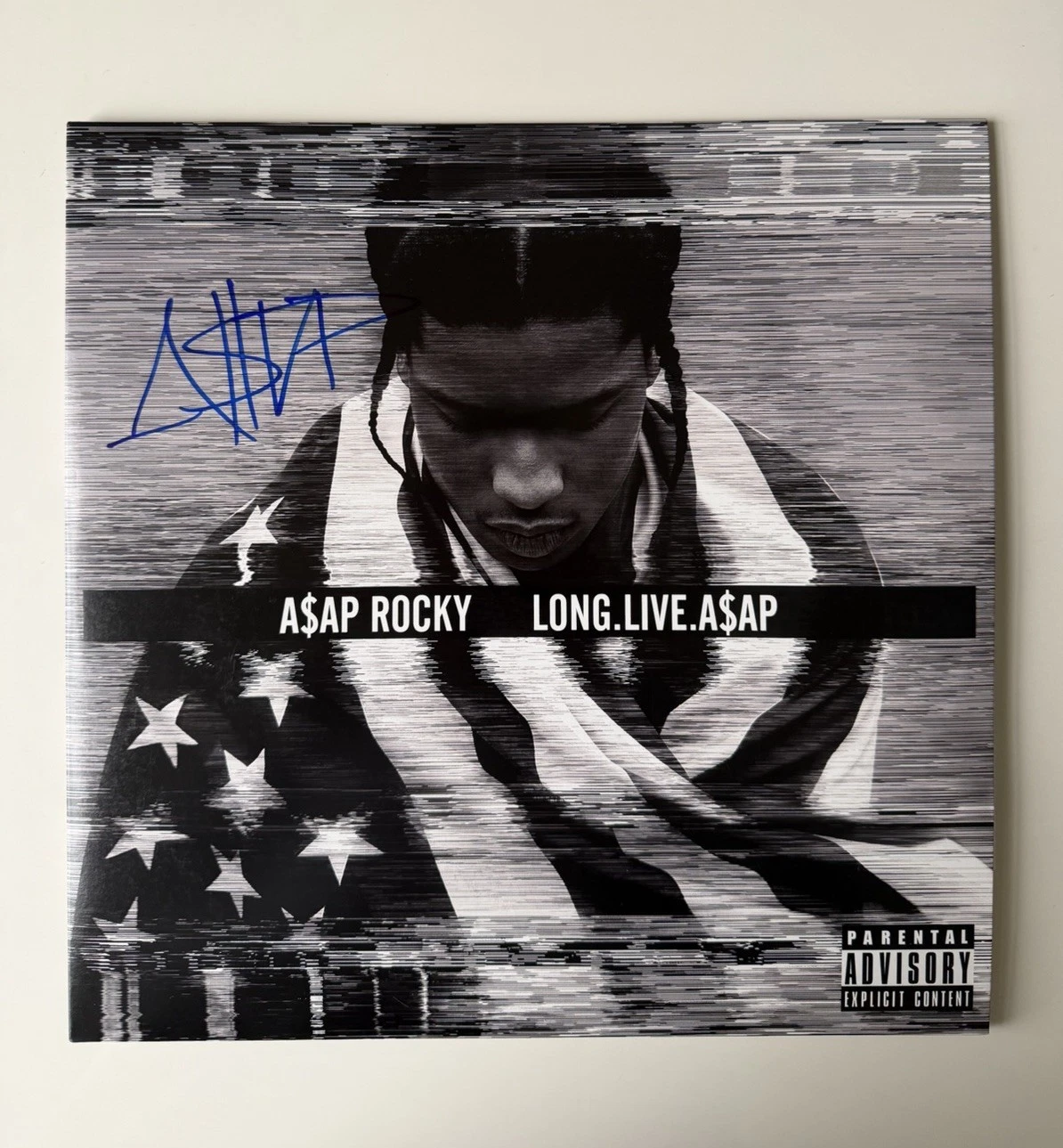A$AP Rocky Rapper Autographed “LONG.LIVE.A$AP” Vinyl Rihanna Beckett