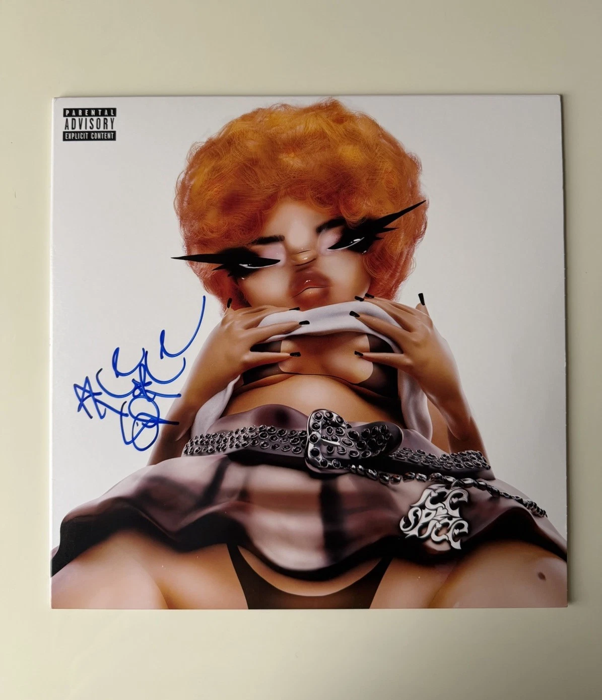 Ice Spice Rapper Autographed “Like..?” Vinyl Record Album LP Beckett BAS