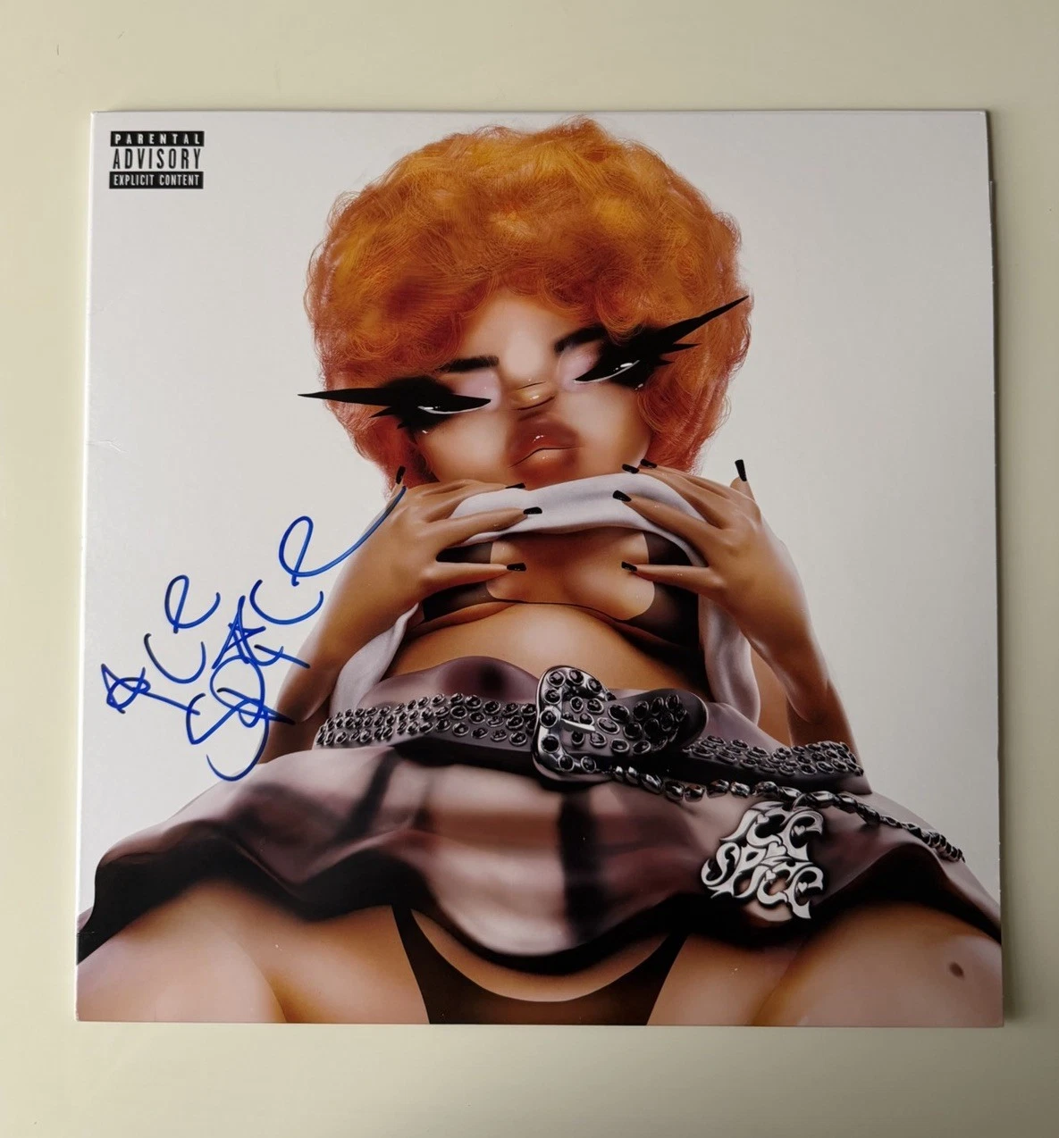 Ice Spice Rapper Autographed “Like..?” Vinyl Record Album LP Beckett BAS