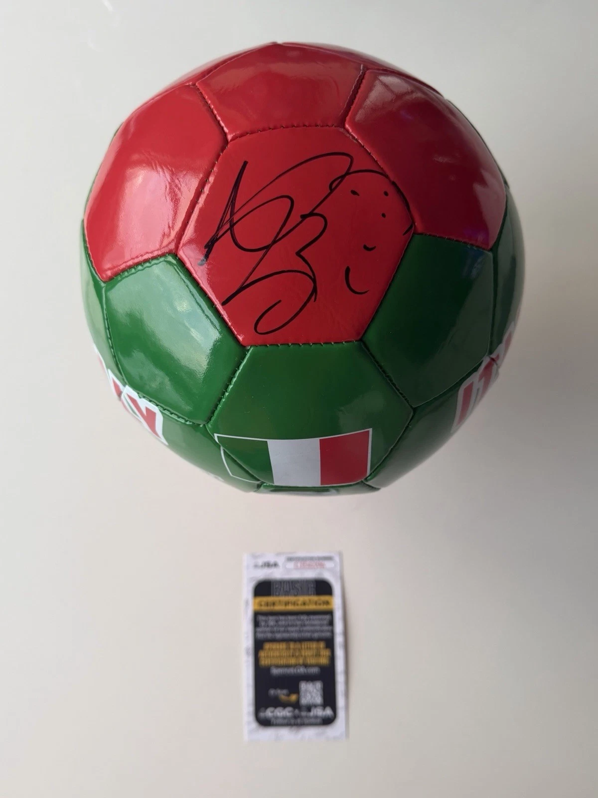 Marco Materazzi Autographed Italy Soccer Ball 2006 World Cup JSA COA