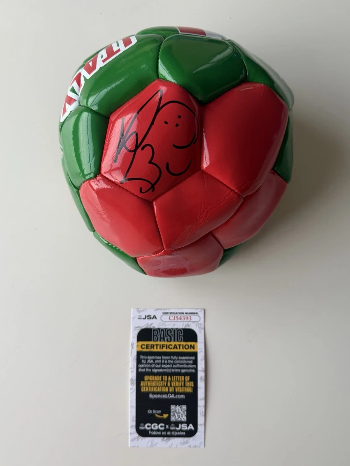 Marco Materazzi Autographed Italy Soccer Ball 2006 World Cup JSA COA