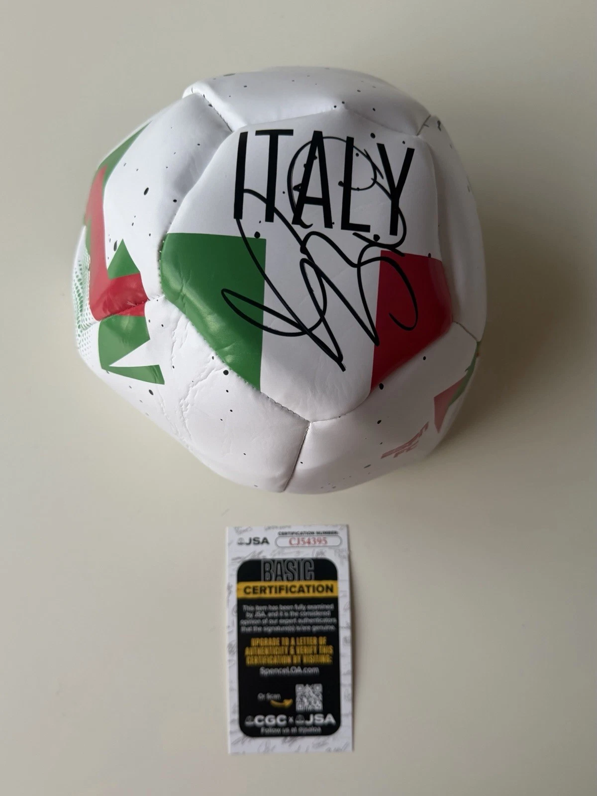 Marco Materazzi Autographed Italy Soccer Ball 2006 World Cup JSA COA