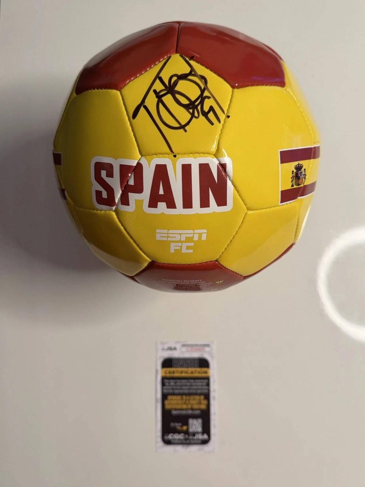 Fernando Llorente Autographed Spain Soccer Ball 2010 World Cup JSA COA