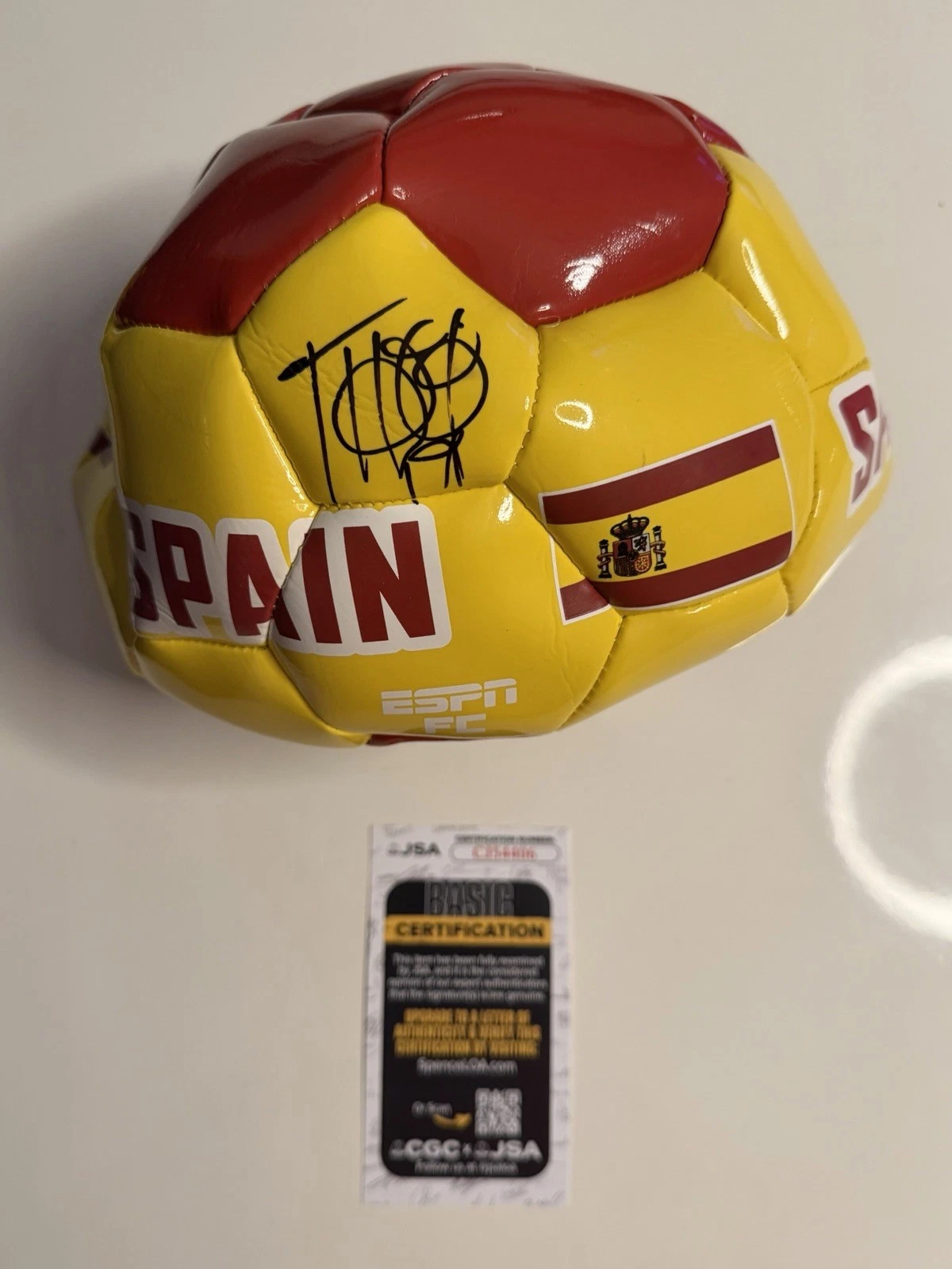 Fernando Llorente Autographed Spain Soccer Ball 2010 World Cup JSA COA