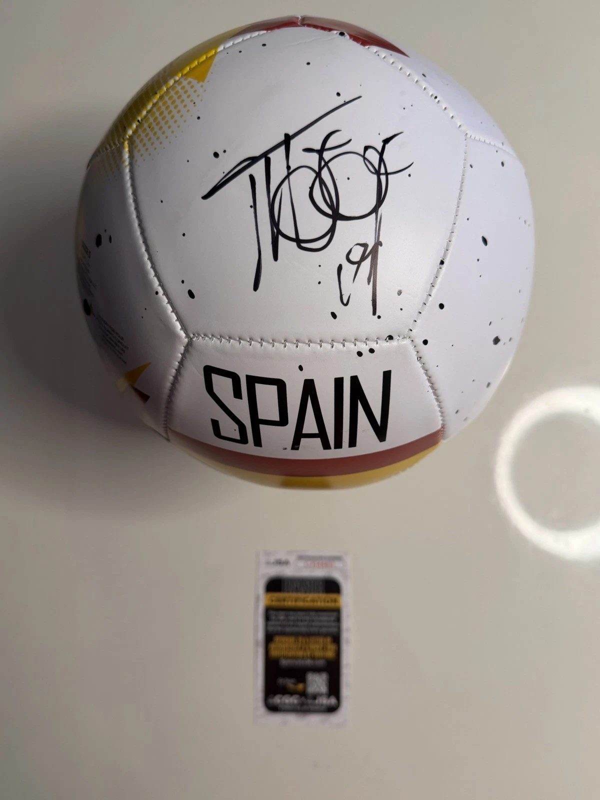 Fernando Llorente Autographed Spain Soccer Ball 2010 World Cup JSA COA