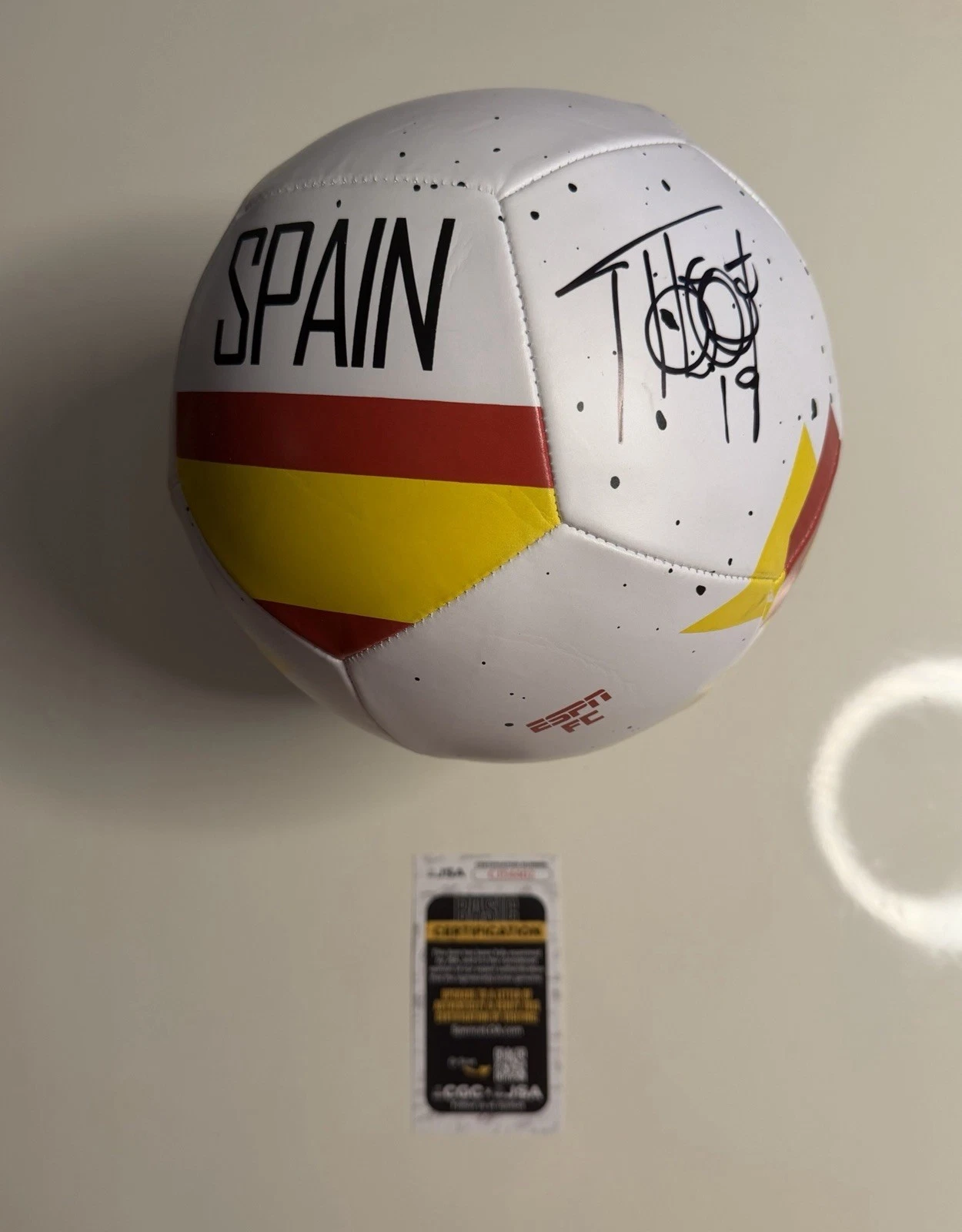 Fernando Llorente Autographed Spain Soccer Ball 2010 World Cup JSA COA