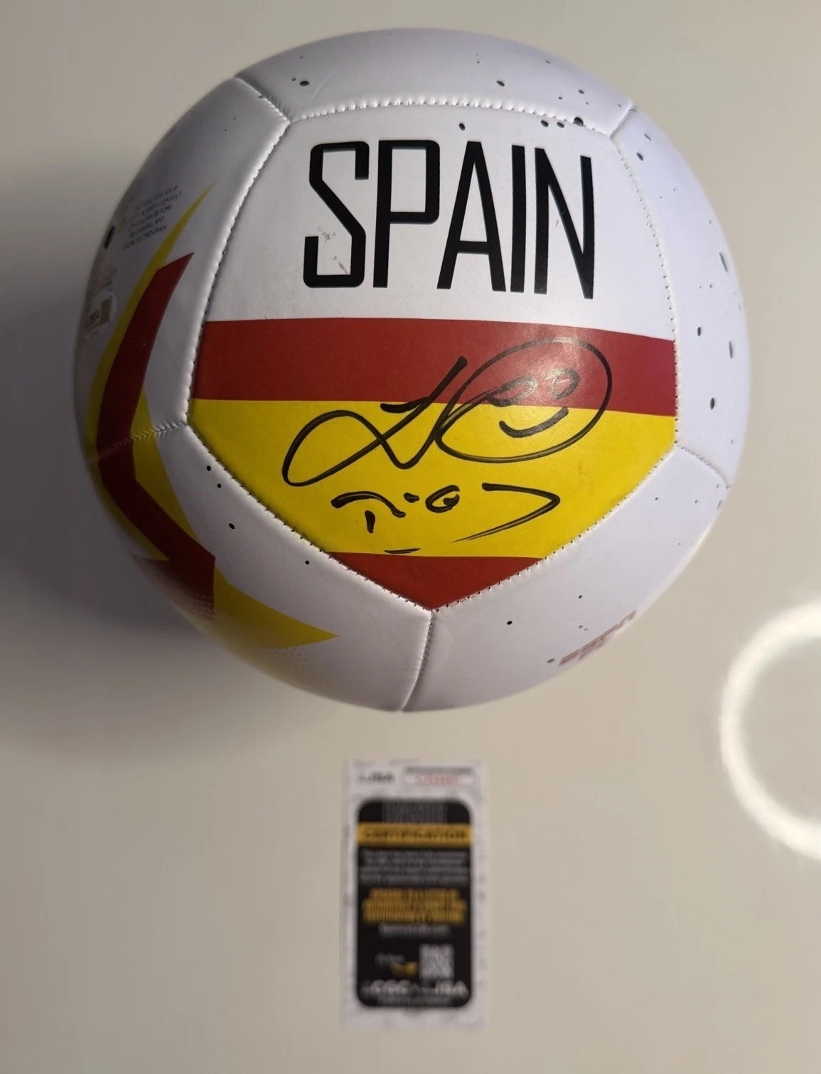 Xabi Prieto Autographed Spain Soccer Ball Star JSA COA
