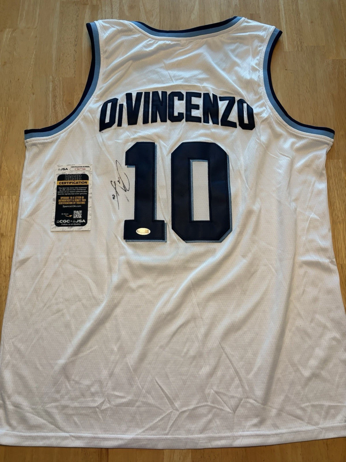 Donte Divincenzo Signed Autographed Villanova Wildcats Jersey  JSA Coa