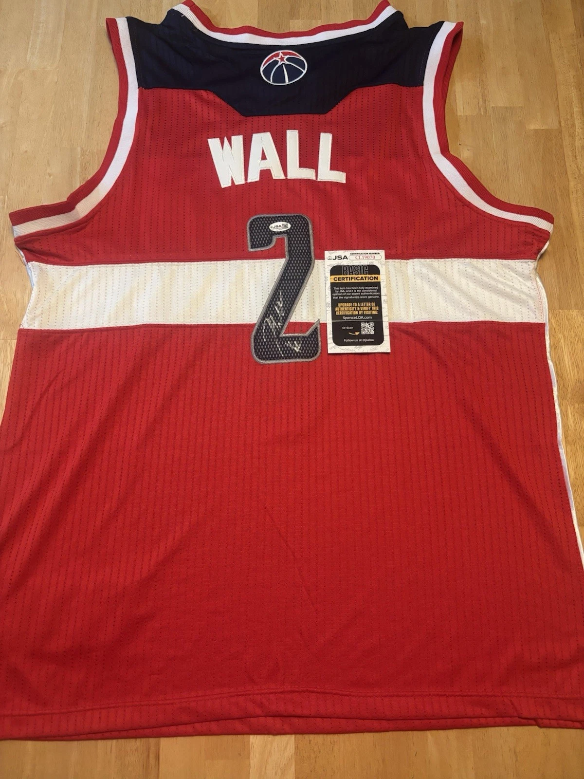John Wall Signed Autographed Washington Wizards Jersey JSA Coa