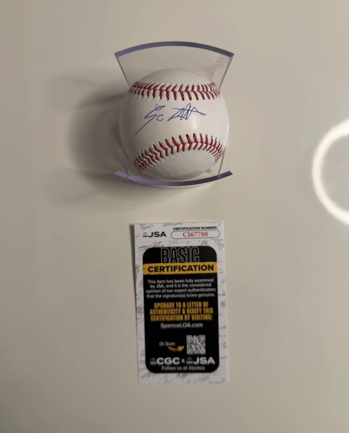 50 Cent Rapper Autographed Baseball Curtis Jackson JSA COA