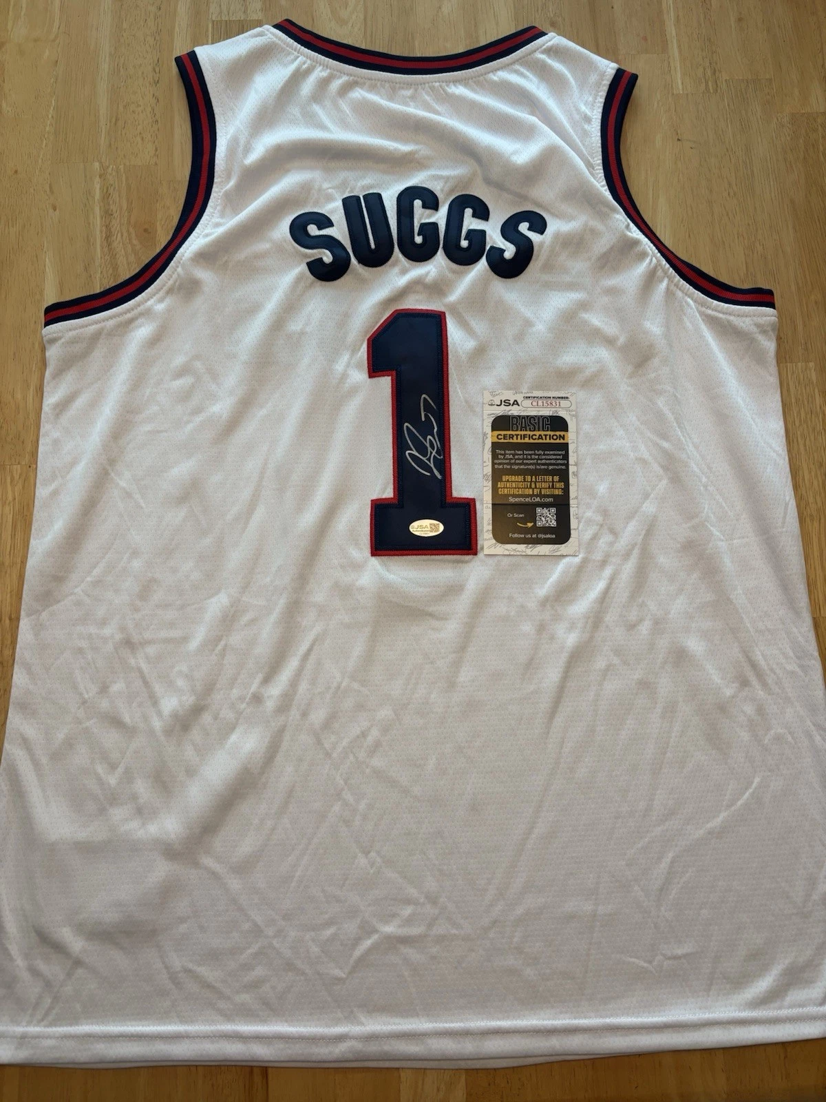 Jalen Suggs Autographed Signed Jersey Gonzaga Bulldogs JSA COA