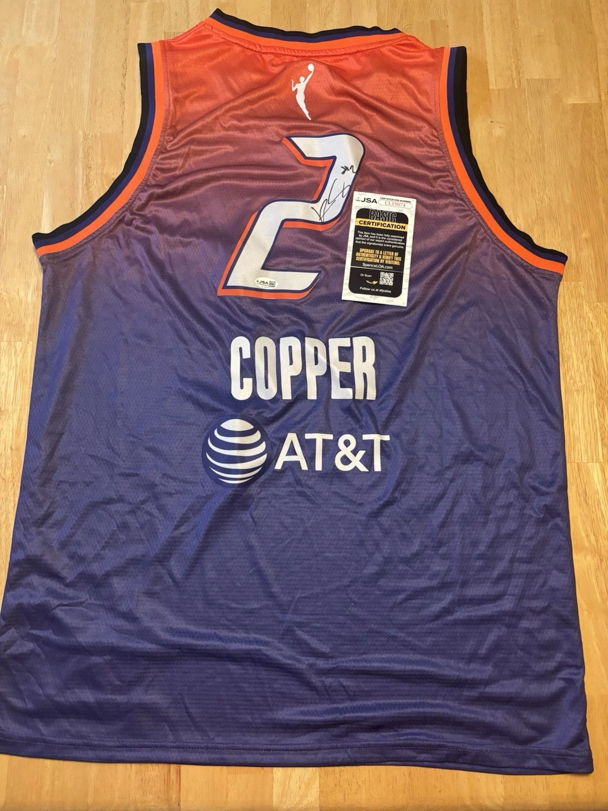 Kahleah Copper Phoenix Mercury Autograph Signed Jersey! JSA Coa