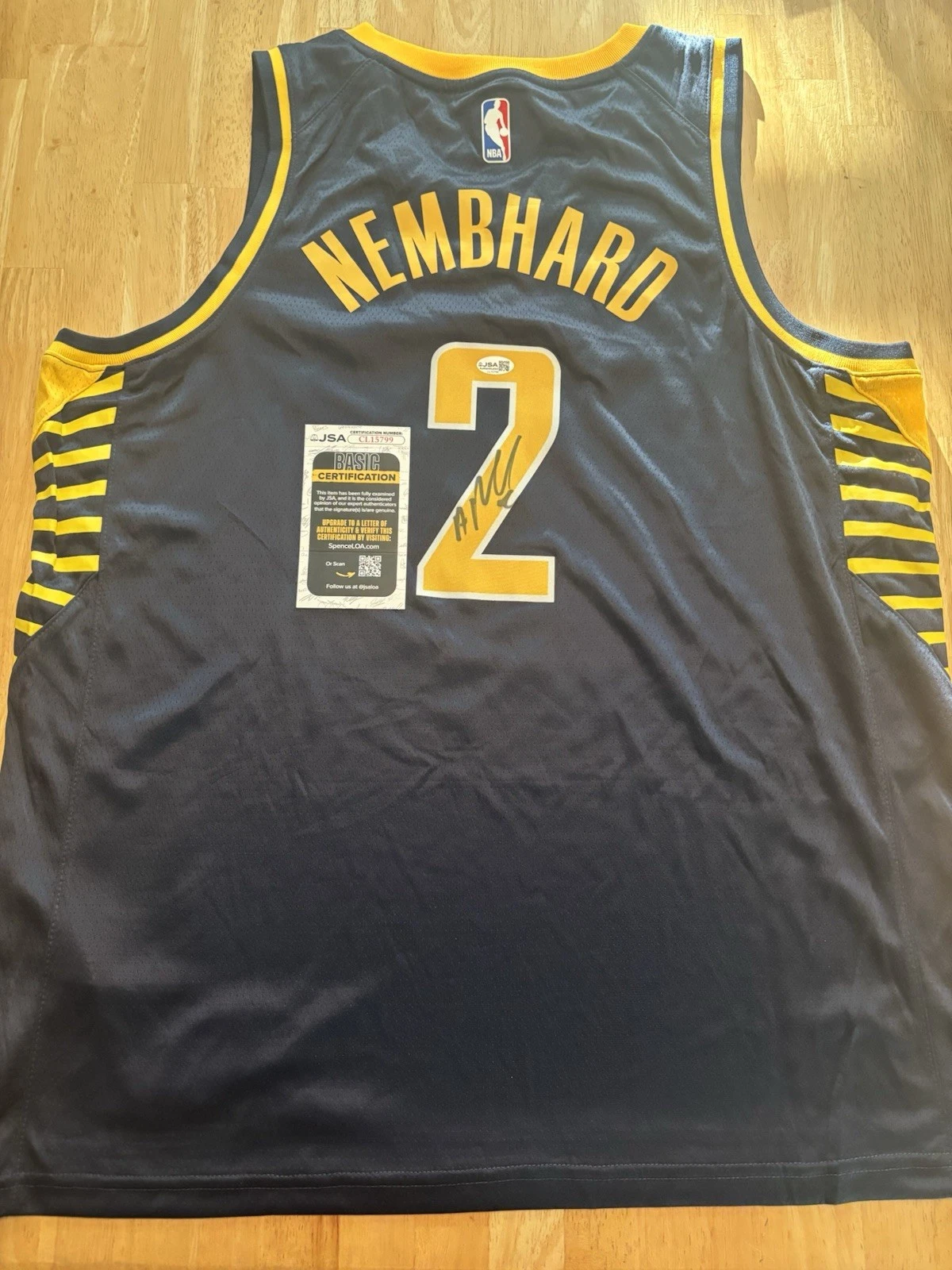 Andrew Nembhard Signed Autographed Indiana Pacers Jersey Jsa Coa