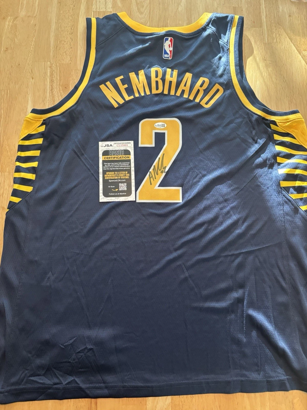 Andrew Nembhard Signed Autographed Indiana Pacers Jersey Jsa Coa
