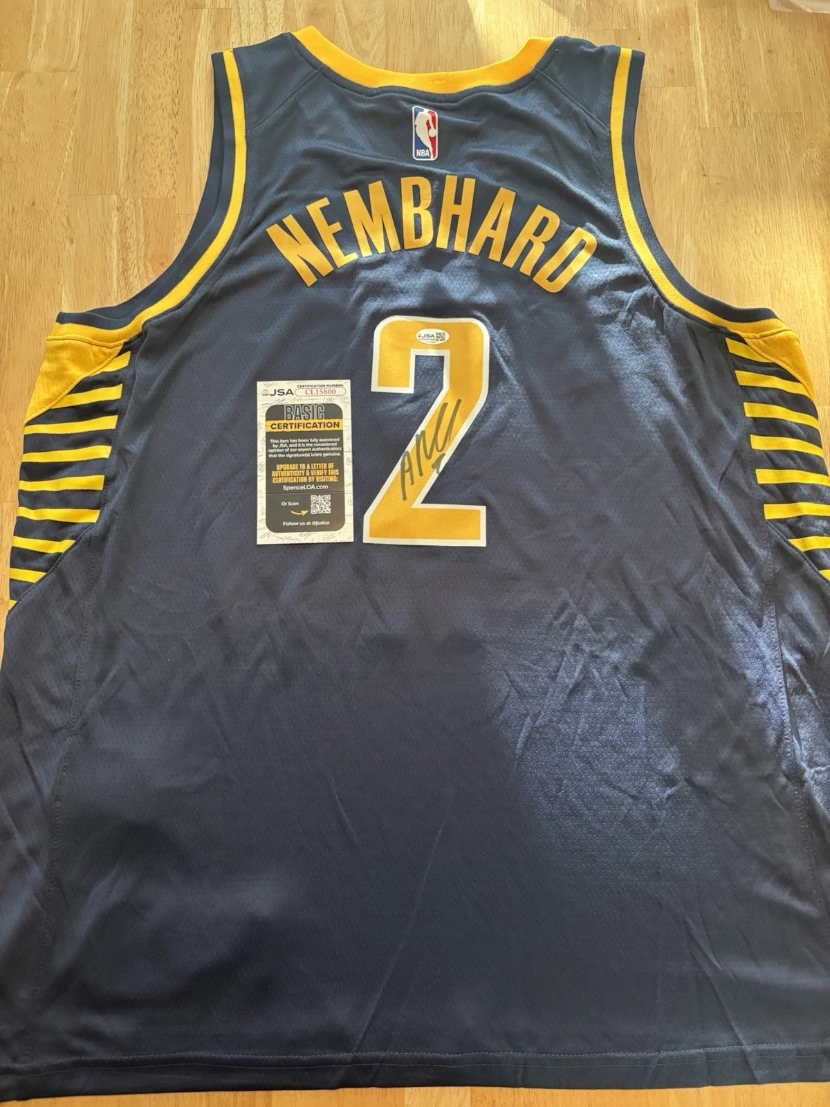 Andrew Nembhard Signed Autographed Indiana Pacers Jersey Jsa Coa