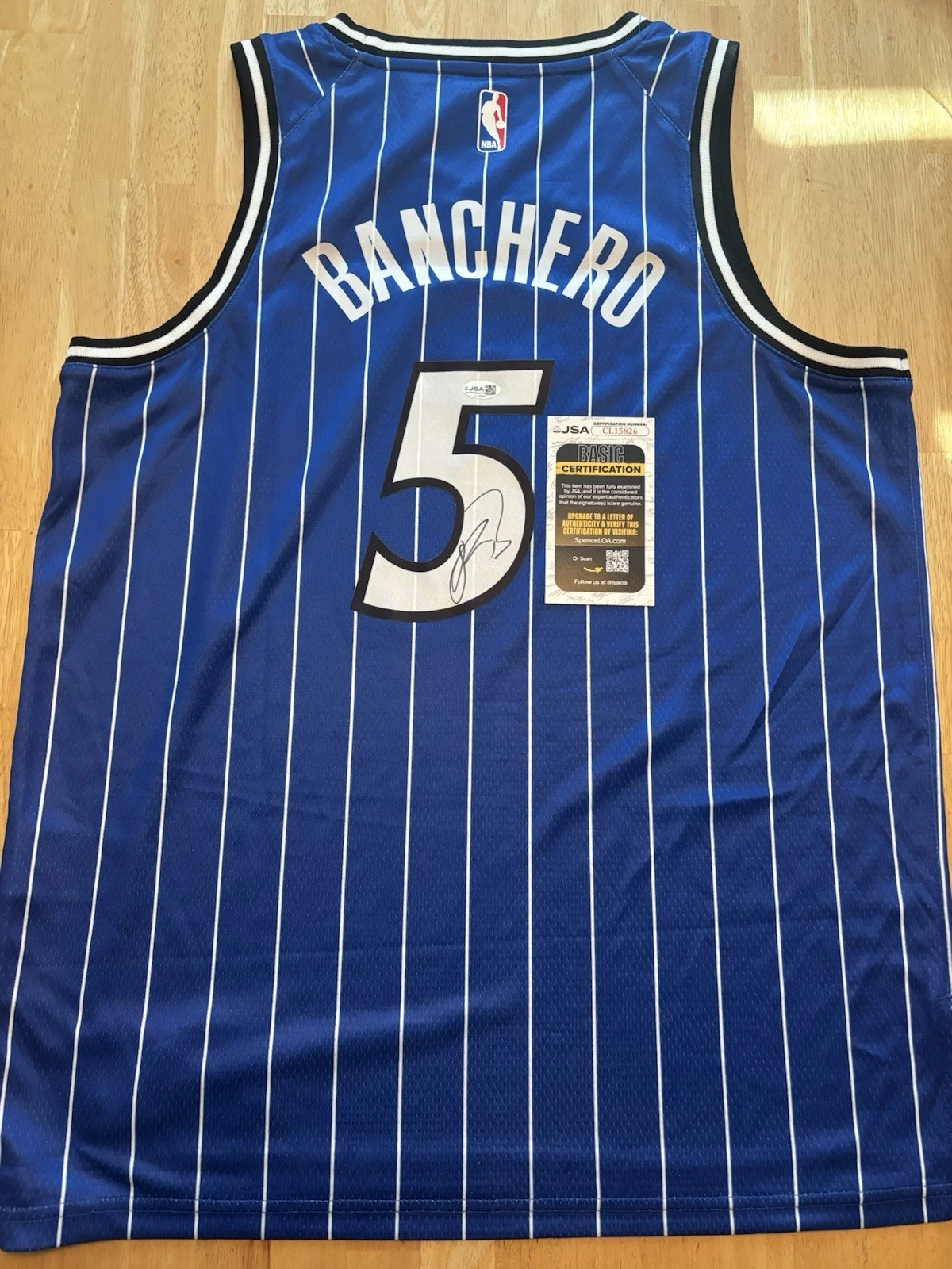 Paolo Banchero Orlando Magic Signed Autographed Jersey JSA Coa